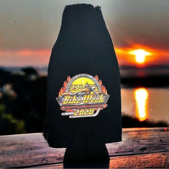 Official 2020 Daytona Beach l 79th Bike Week l Zipped Bottle Cooler l NWT - Picture 1 of 9